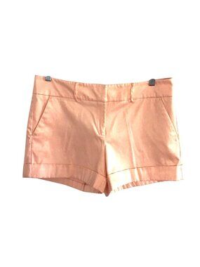 7TH AVENUE NEW YORK & CO.- WOMENS ORANGE/PEACH 98% COTTON SHORTS SIZE 10